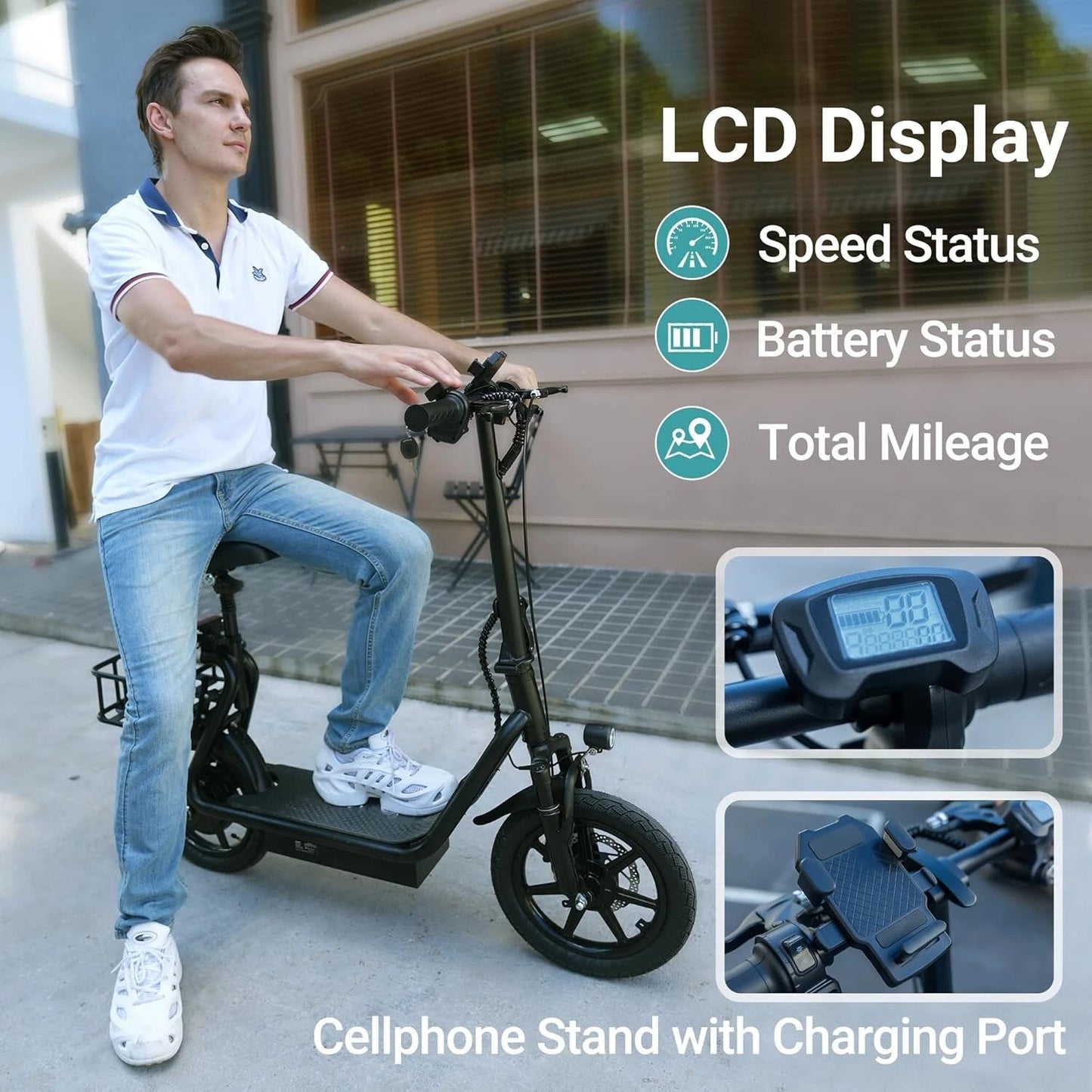 Electric Scooter with Seat