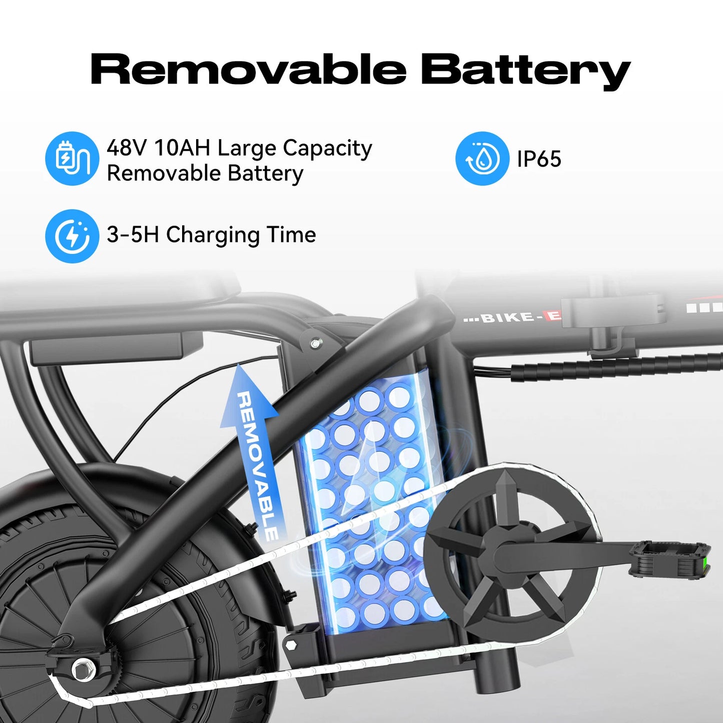 Electric Commuter Bike with 600W Motor – Folding E-Bike for City & Trail with 21 Speeds