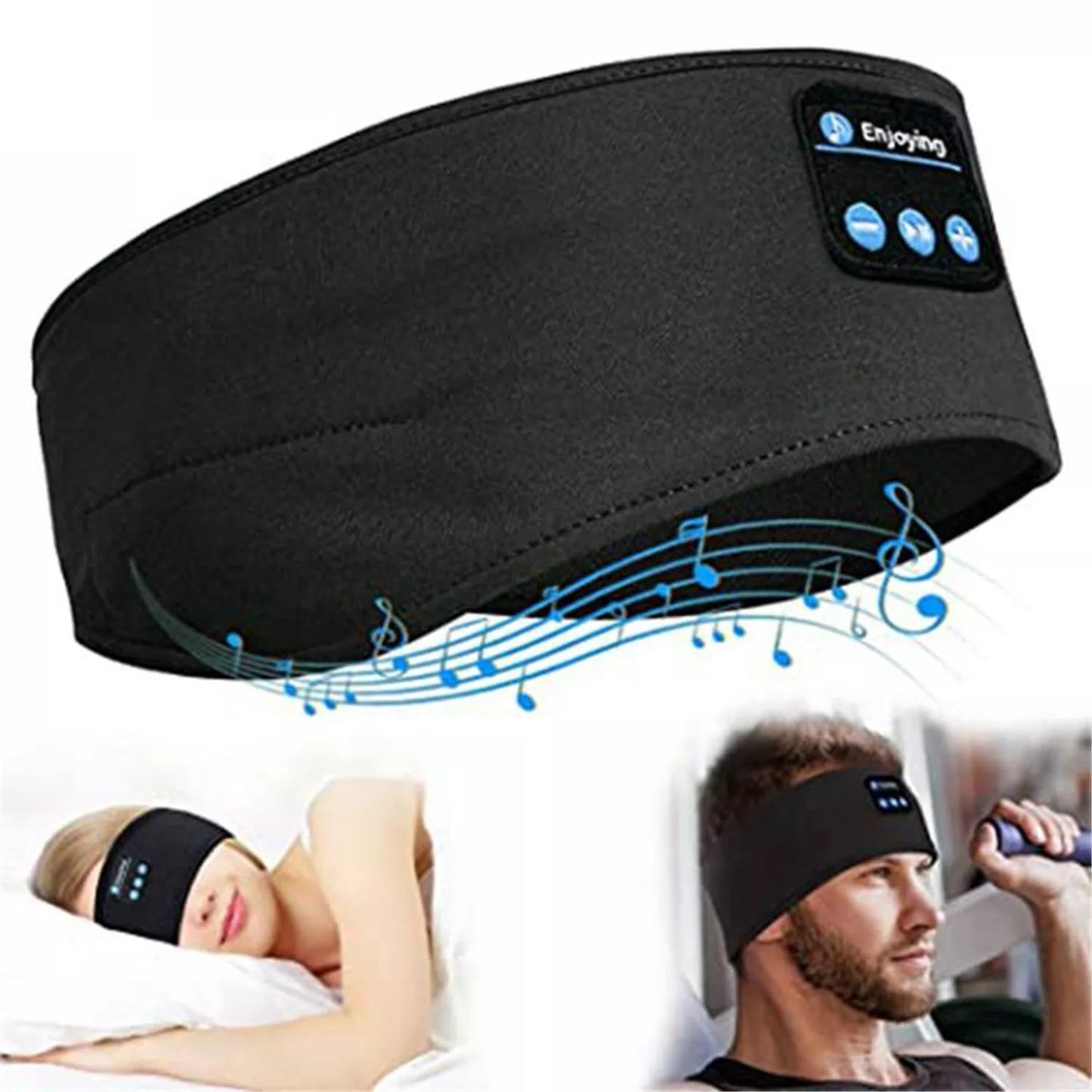 Noise-Canceling Sleep Headband Headphones - Soft, Wireless & Perfect for Sleeping & Travel