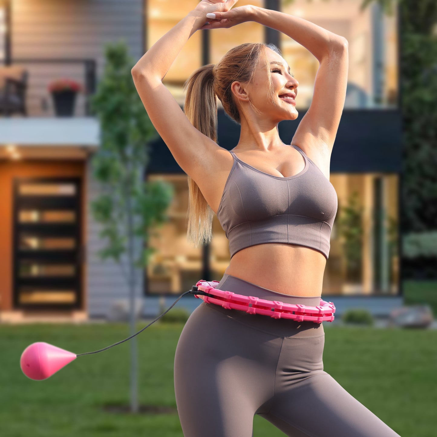 Weighted Fitness Hula Hoop for Full-Body Exercise