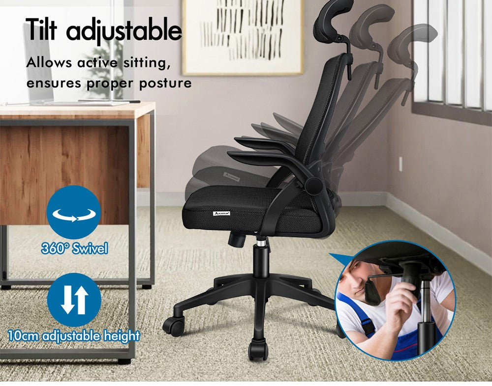 Supreme Mesh Office Chair - Tilt adjustment for flexible seating positions