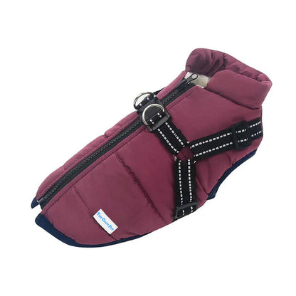 Waterproof Fleece Dog Coat for Cold Weather Protection