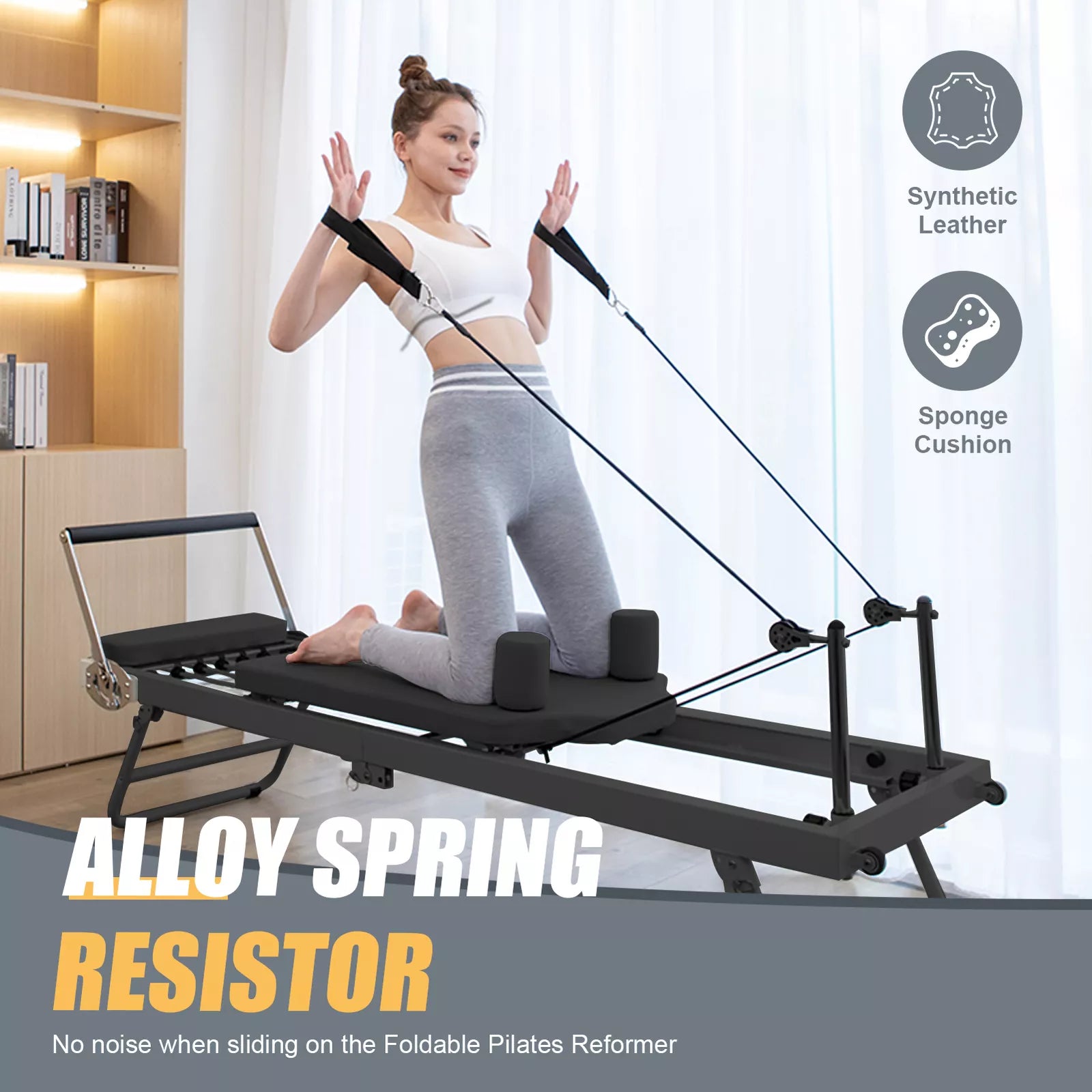 Foldable Reformer, Space‑Saving Design for Full‑Body Workouts