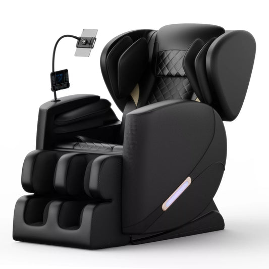 Full Body Electric Shiatsu Massage Chair Recliner with Zero Gravity, Foot Rollers & Air Massage