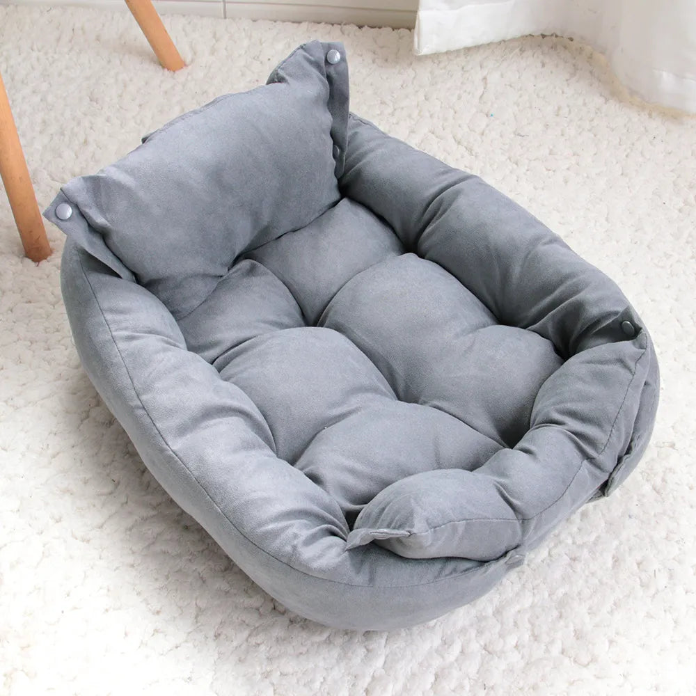 Ultimate 3-in-1 Cozy Pet Bed: Bed, Mat, and Sofa