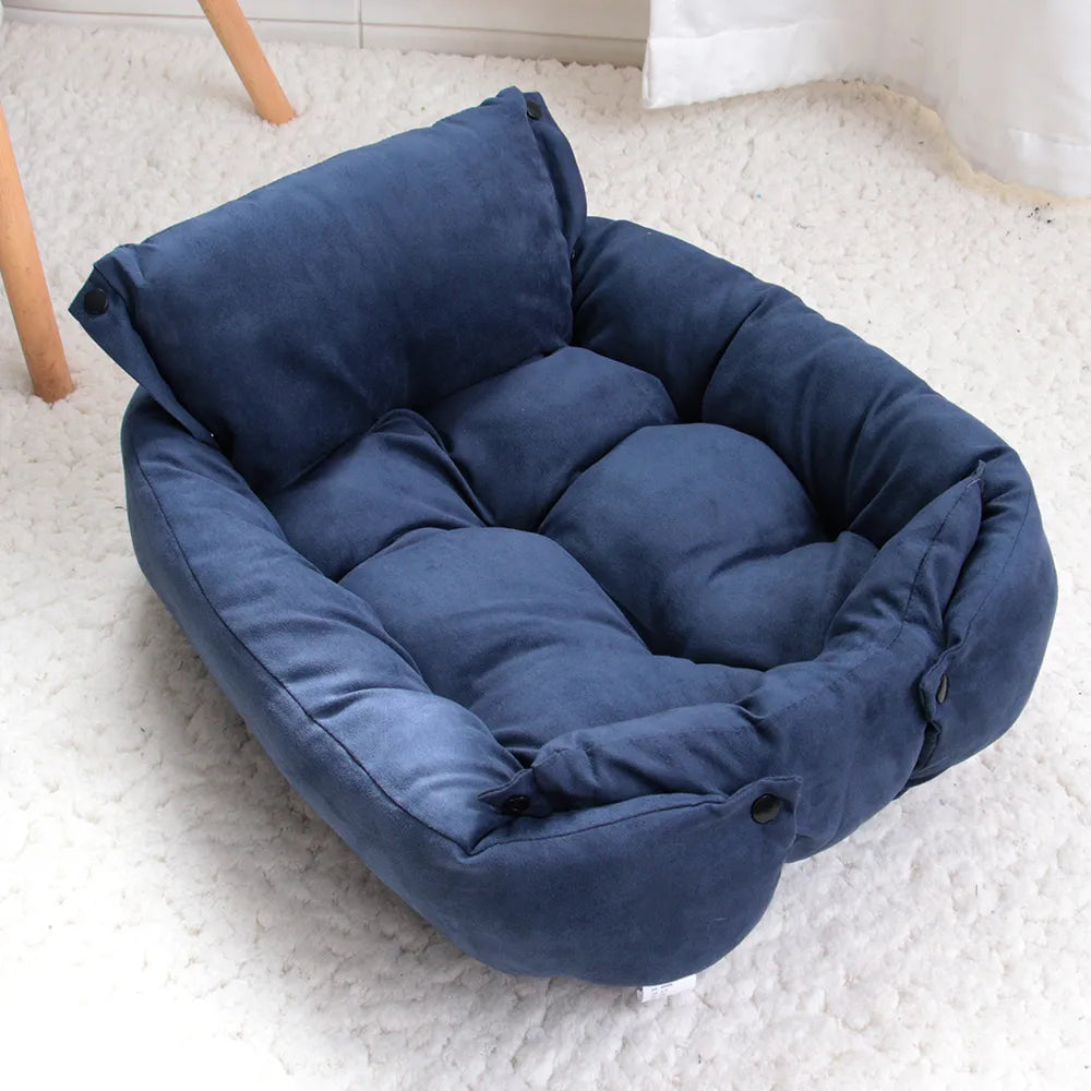 Ultimate 3-in-1 Cozy Pet Bed: Bed, Mat, and Sofa