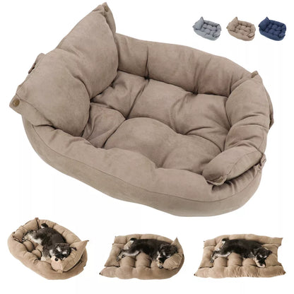 Ultimate 3-in-1 Cozy Pet Bed: Bed, Mat, and Sofa