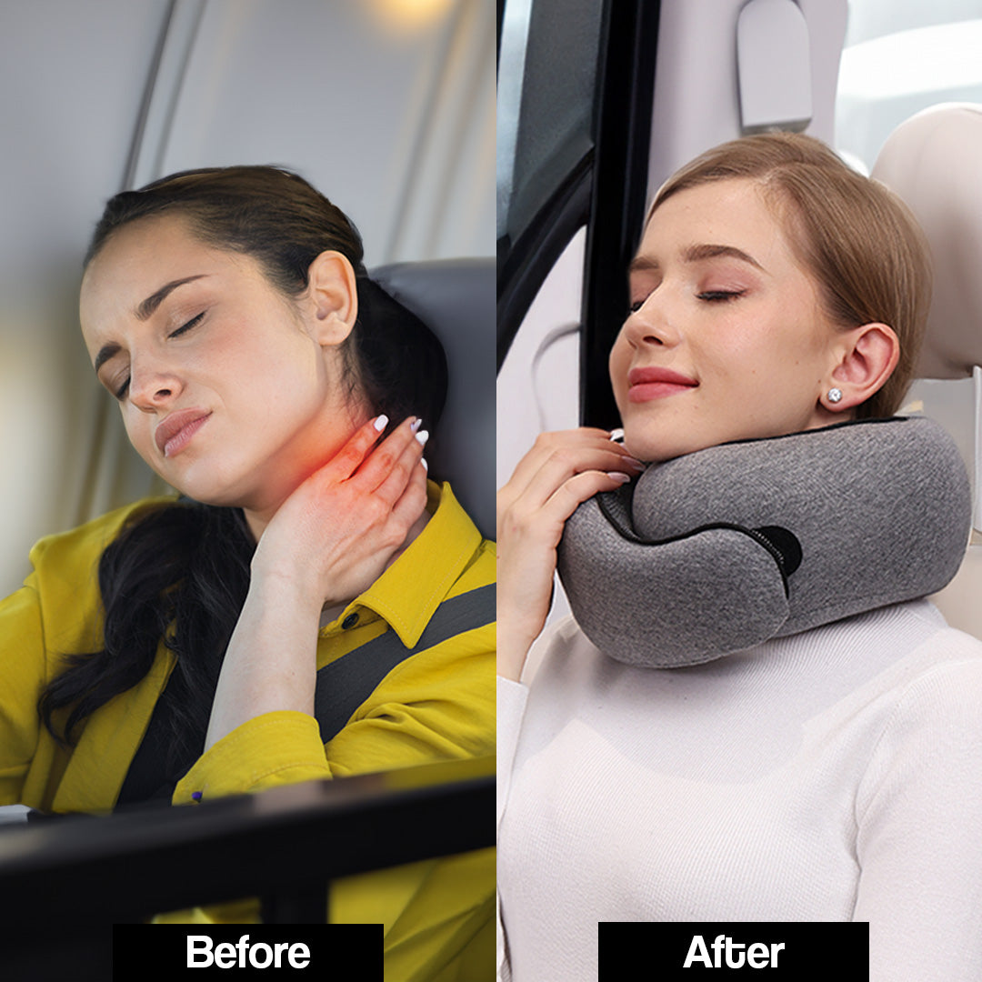 ErgoComfort Travel Neck Pillow for Superior Support