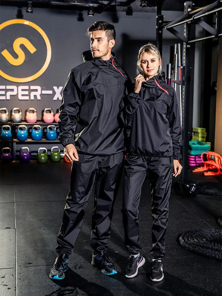 Unisex Sauna Trapping Gym Suit - Burn More Calories while Working