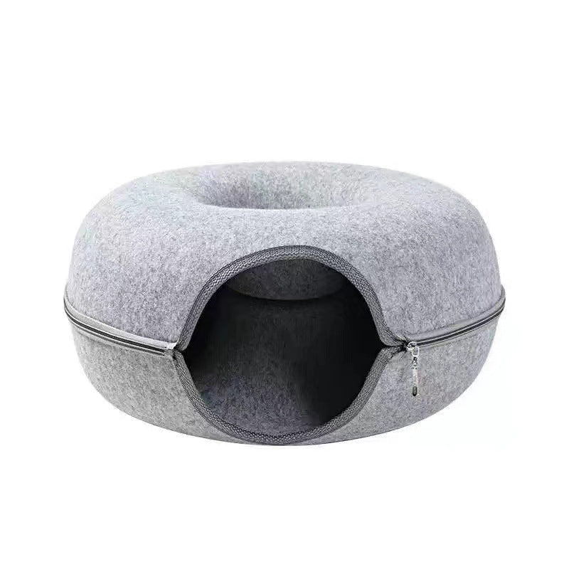 Cozy Cat Tunnel Bed for Play and Rest