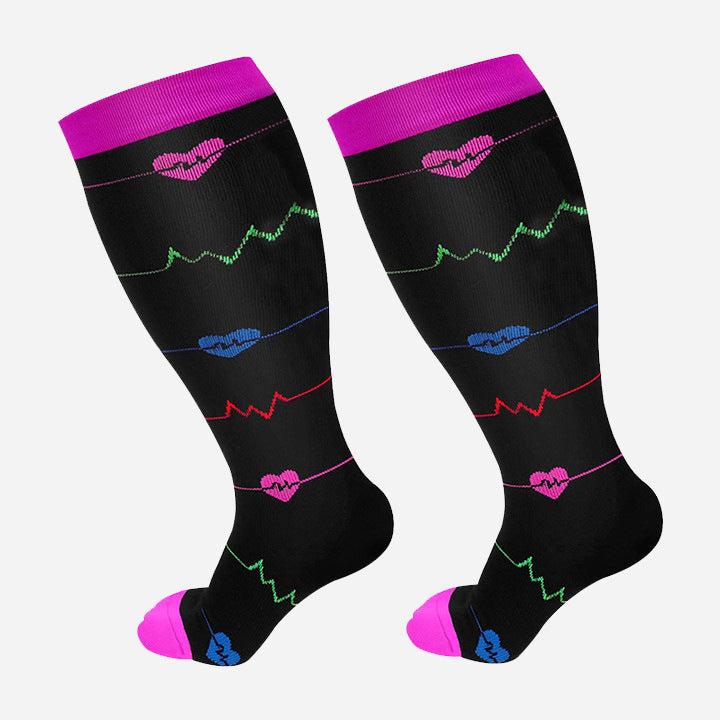 Wide Calf Compression Socks