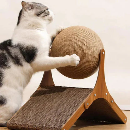 Interactive Cat Scratching Sphere