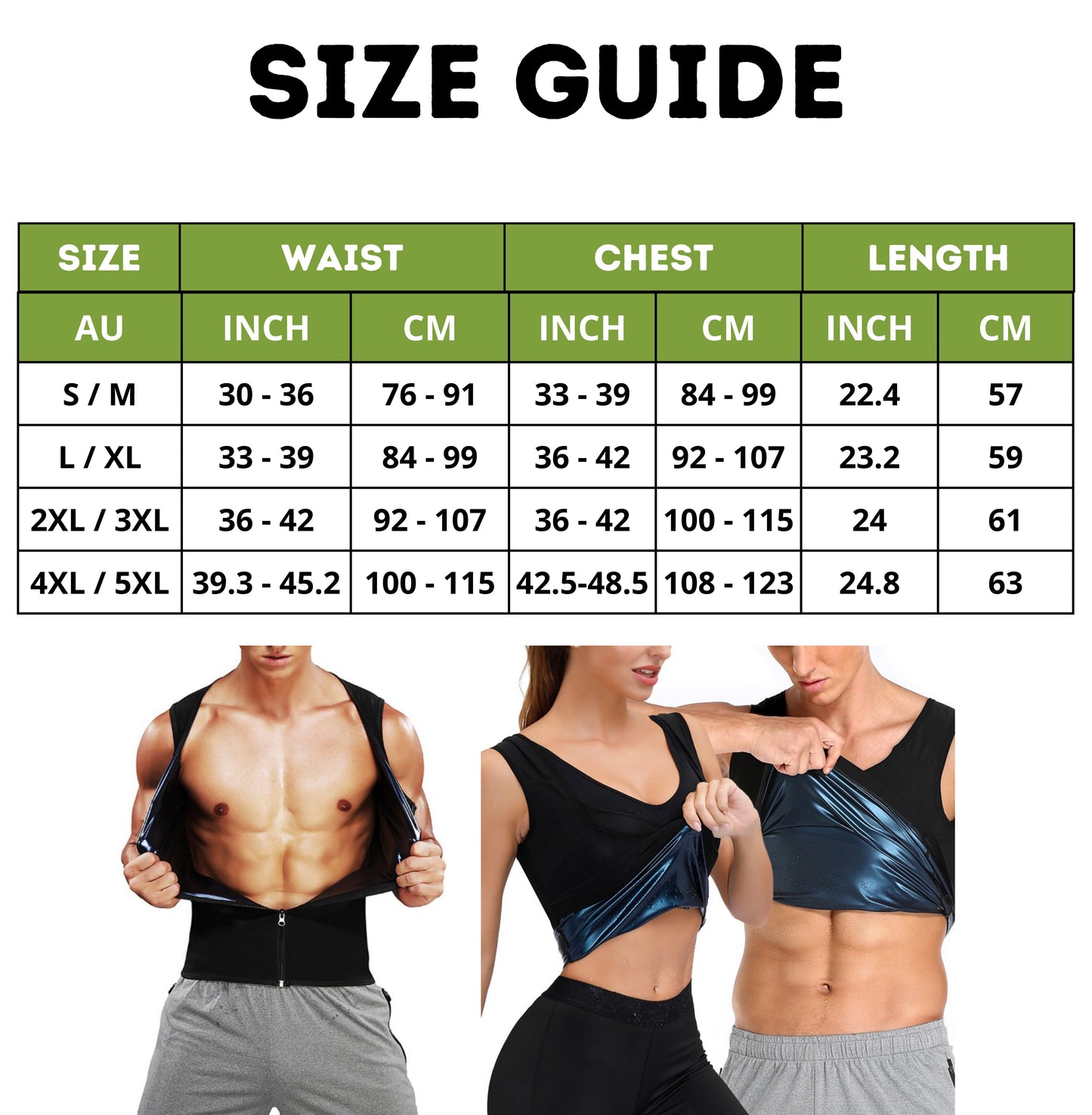 SAUNA VEST FOR BURNING CALORIES FASTER