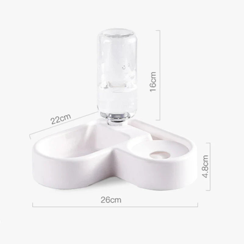 2-in-1 Pet Feeder & Hydration Station