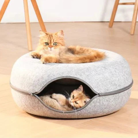 Cozy Cat Tunnel Bed for Play and Rest