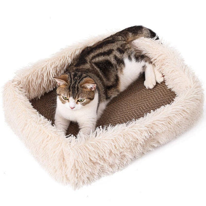 Dual-Function Cat Scratcher and Bed
