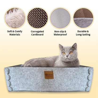 Dual-Function Cat Scratcher and Bed