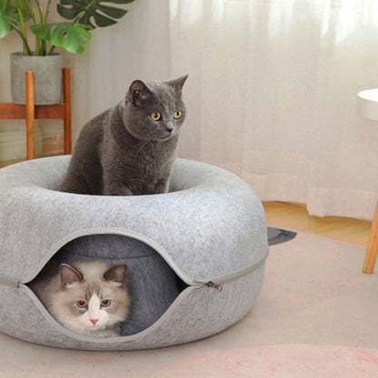 Cozy Cat Tunnel Bed for Play and Rest